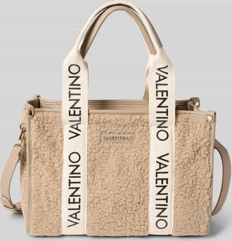 Valentino Handbags Handtasche aus Teddyfell in Taupe, Größe 1