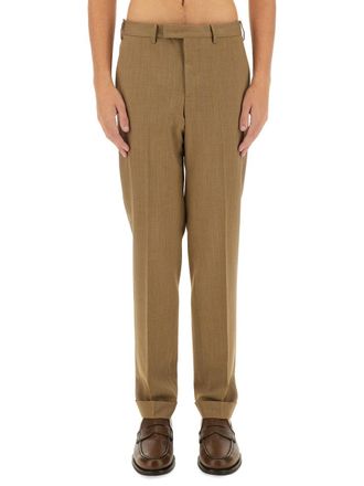 Pantaloni Torino Straight-Leg Virgin Wool Blend Trousers - Beige