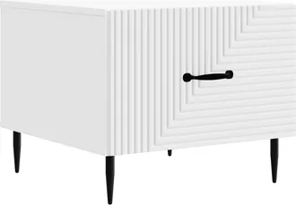 vidaXL Mesa De Caf&eacute; Con Caj&oacute;n 49 X 50 X 40 Cm Madera De Ingenier&iacute;a Vidaxl