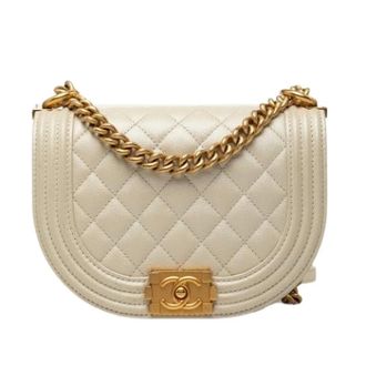 Chanel Pre-owned Vintage Crossbody Bag - Dames - Pre-owned - Beige - Maat: ONE Size Zijde