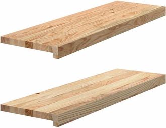 vidaXL Window Sills 2 pcs Untreated 80x25x2 cm Solid Wood Oak vidaXL