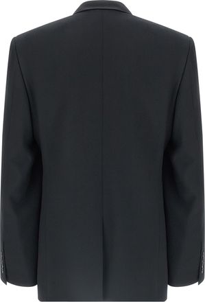 Balenciaga Mens Black Wool Blazer Clothing