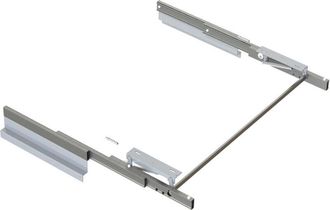 Emuca Gu&iacute;as Para Mesa Extensible Y Elevable Opl&agrave; Folding+39 M120, Aluminio, Anodizado Inox - Emuca