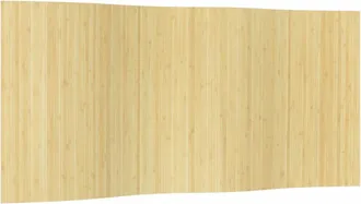 vidaXL Biombo Divisor De Bamb&uacute; Color Natural Claro 165x400 Cm Vidaxl
