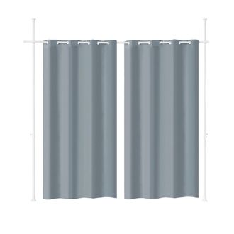 SoBuy Cortina para salon altura ajustable gris