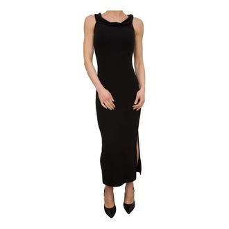 Marella Elegante Jersey Jurk in Zwart - Dames - Casual kleedjes - Zwart - S - Kleedjes