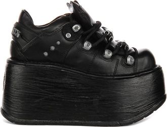 New Rock Wedges, female, Black, 9 UK, 120 Crust Platform