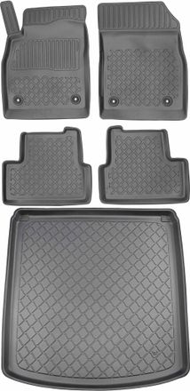 OEM Juego De Alfombrillas Para Coche Y Maletero Para Opel Astra Iv J Sed&aacute;n (09.2012-08.2018)