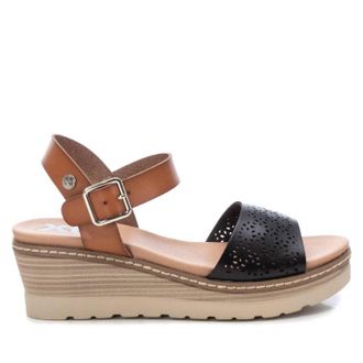 Xti Womens Wedge Sandals In Black