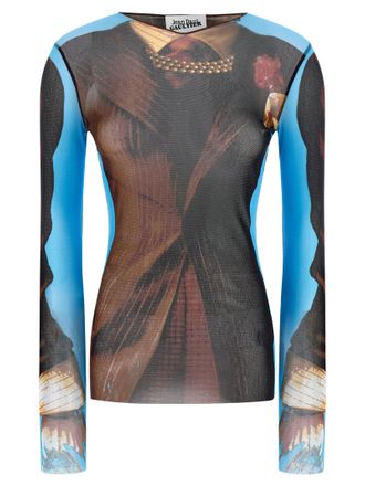 Jean Paul Gaultier Multicolor Polyamide Dress Womens Shirt