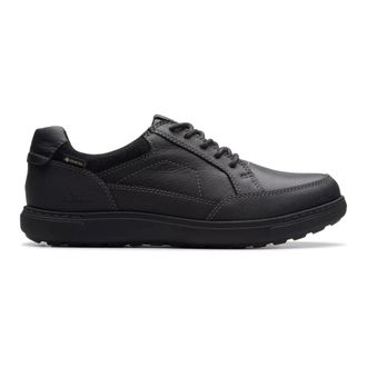 Clarks Mapstone Lo GTX - Heren - Veterschoenen - Zwart - 40 EU - Leer - Schoenen