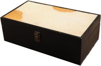 OEM Juego De Dos Cajas De Madera Con Piel Sint&eacute;tica De Becerro