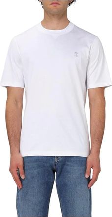 Brunello Cucinelli Hombre, Camisetas, Blanco, Talla: S