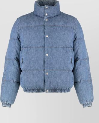 Dolce & Gabbana denim quilted puffer jacket