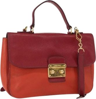 Miu Miu Pre-owned Handbags, female, Multicolor, Size: ONE SIZE Pre-owned Leather Handbag