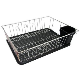 Better Chef 16in Chrome Dish Rack with Black Draining Tray at Nordstrom