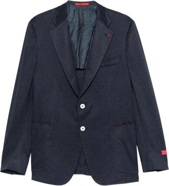 Isaia Buttoned Woven Jacket
