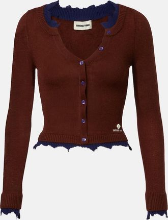 Shushu/Tong Distressed wool cardigan