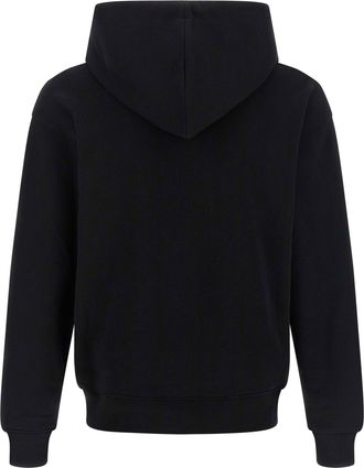 Moschino Goose-Print Cotton Hoodie - Black