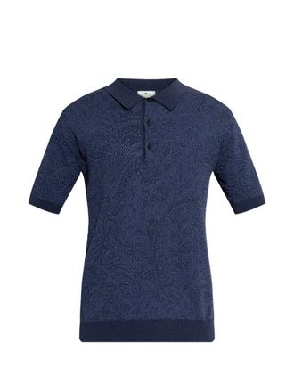 Etro Polo Etro con bottoni Paisley