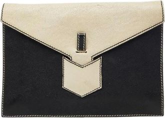 Saint Laurent Pre-owned Clutches, female, Multicolor, Size: ONE SIZE Pre-owned Leather Clutch Bag