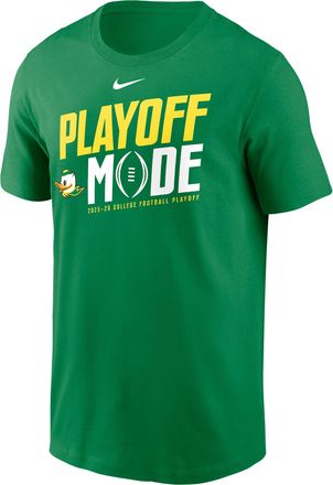 Nike Oregon 2025/26 College Football Playoff Bound Pass Protection Nike Mens College T-Shirt in Green | N19930DOD2-44W
