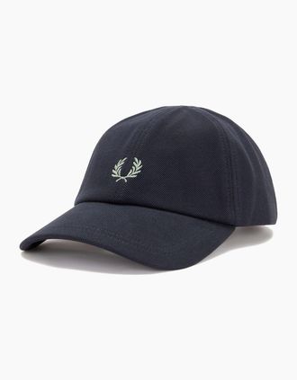 Fred Perry Mens Fred Perry Pique Classic Cap - Black