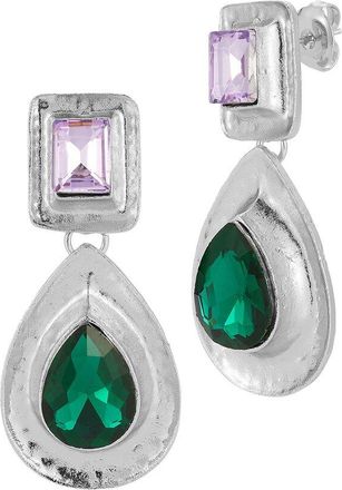 Sphera Milano Silver-Plated Cz Earrings