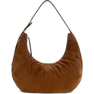 Rag & Bone Large Hudson Suede Hobo Bag in Brown at Nordstrom