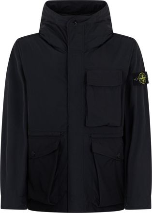 Stone Island Black Hood Parka Jacket