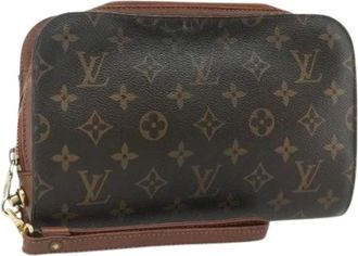Louis Vuitton Pre-owned Clutches, female, Brown, Size: ONE SIZE Pre-owned Vintage Monogram Clutch