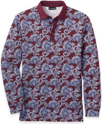 Paul Fredrick Cotton Three Button Polo