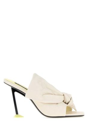 Givenchy White Square Toe Heels