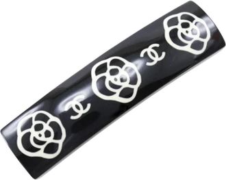 Chanel Pre-owned Plastic hair-accessories - Dames - Vintage Accessoires - Zwart - ONE Size - Vintage