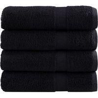 OEM Servilletas Solund De Calidad Premium, Juego De 4, Negras, 50 X 100 Cm, 600 G/m&sup2; - Crezuo