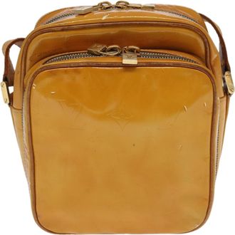 Louis Vuitton Wooster Yellow Patent Leather Clutch Bag (Pre-Owned)