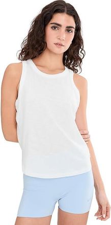 Travis Mathew Cloud Tank Top 2. Womens Workout White : XXS, Cotton/Elastane/Modal