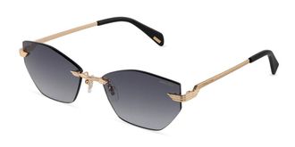 Police SPLU10 ELECTRA 2 0300 Womens Sunglasses Gold Size 58