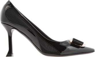 Ferragamo New Vara Mesh Insert Pumps, Size 4.5 D