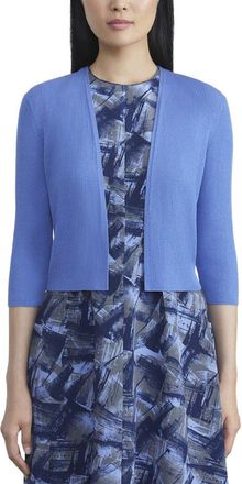 Lafayette 148 New York Cropped Silk-Blend Cardigan