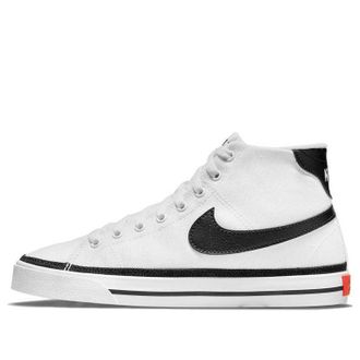 Nike (WMNS) Nike Court Legacy Canvas Mid White Black DD0161-100