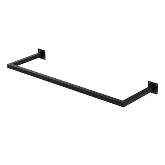 ML Design Ml-design - Perchero De Pared 90 X 30 Cm Negro De Acero Inoxidable Para Vestidor O Armario Barra De Almacenamiento Hasta 50kg Perchero Para Ropa Toall