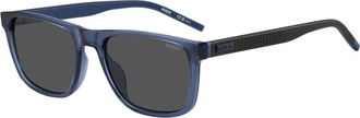 HUGO BOSS HG 1391 Zonnebril - Heren - Zonnebrillen - Blauw - 56 MM - Accessoires