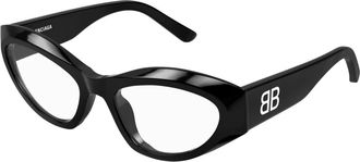 Balenciaga Stijlvolle Bril in Zwart - Dames - Brillen - Zwart - 55 MM - Accessoires