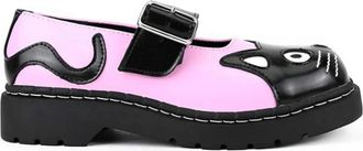 T.U.K. Mary Jane Kitty Leather Platform Goth Shoes