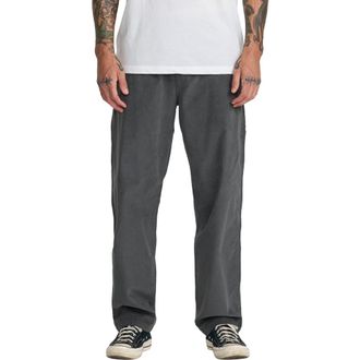 Rvca Vacancy Micro Corduroy Pants in Sage Leaf at Nordstrom, Size Xx-Large