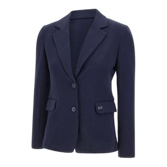 Sun 68 Blazer Basic - Dames - Blazers - Blauw - L - Katoen - Jassen