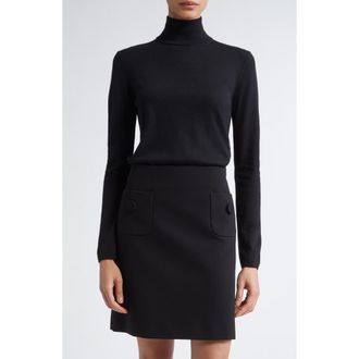 Max Mara Patroni Cashmere Turtleneck Sweater in Black at Nordstrom, Size X-Small