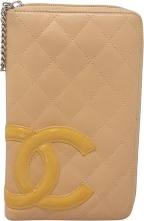 Chanel Cambon Zip Around Organizer Wallet Quilted Lambskin Leather Wallets Accessory (Pre-Owned)