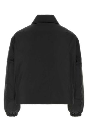 Jil Sander Mens Black Polyester Padded Jacket Giubbini